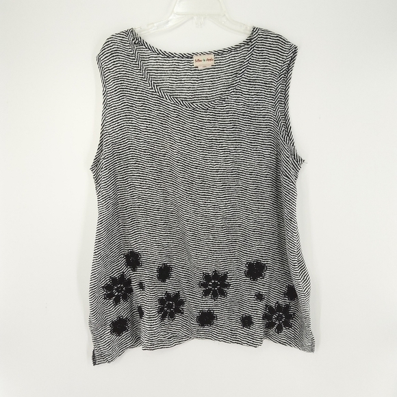 TOFFE APPLE PLUS SIZED WOMEN’S SLEEVELESS TOP - Picture 1 of 4